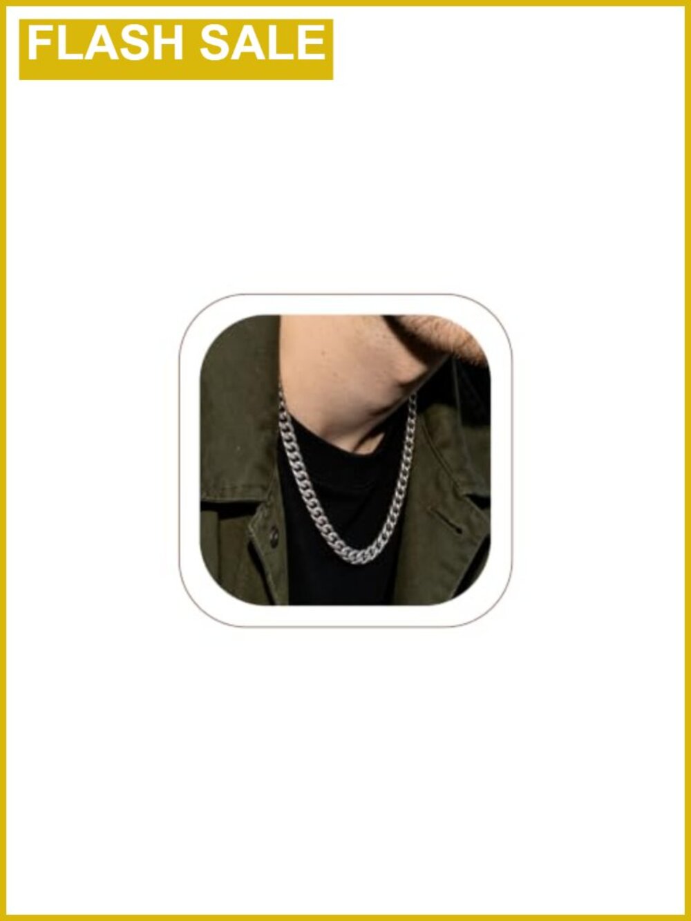 Miami Cuban Link Chain Necklace 316L Stainless Steel Men's 10mm